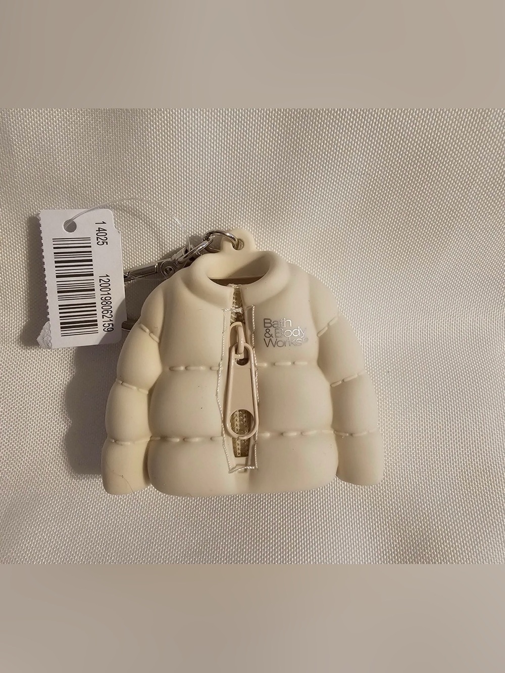 Bath and Body Works puffer jacket coat hand sanitizer holder